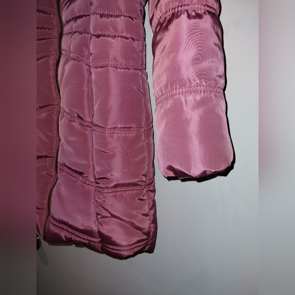 Calvin Klein Girls Puffer Faux Fur Coat - Picture 5 of 12